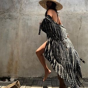 Boho tie dye kimono